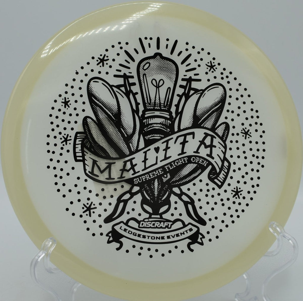 SFO Mega Glo Malita point-and-shoot glow mid tracking flat line at Prairie Center DGC in Olathe, KS