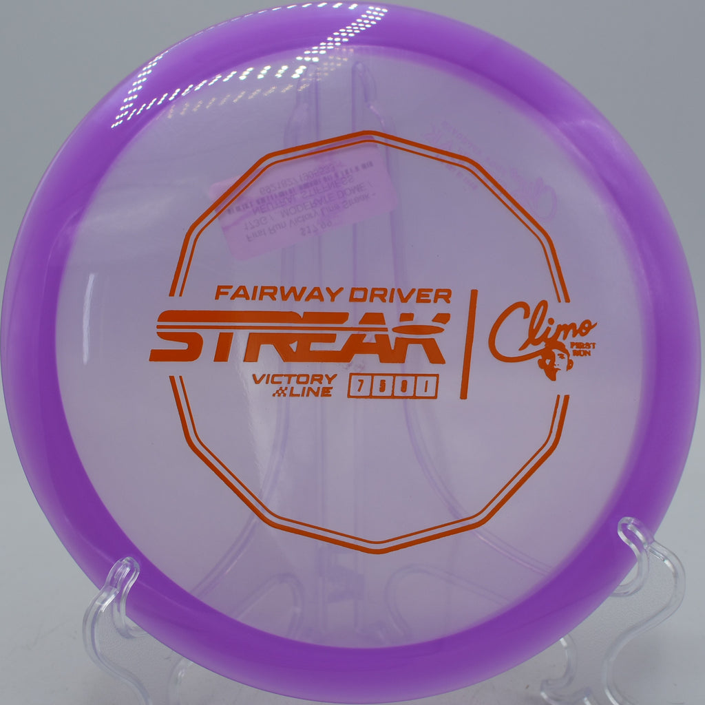 Victory Line Streak ripping on a forehand line at SeaTac Disc Golf Course in SeaTac, WA