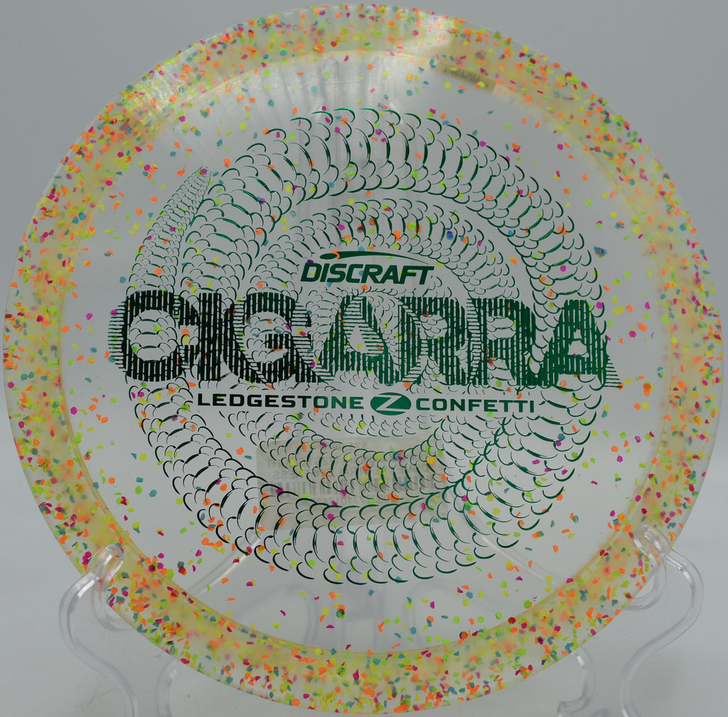 Confetti Z Cigarra soaring down the tunnel fairway at Maple Hill Disc Golf Course in Leicester, Massachusetts