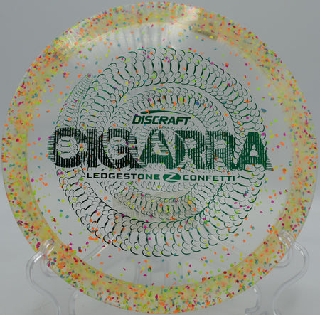 Confetti Z Cigarra soaring down the tunnel fairway at Maple Hill Disc Golf Course in Leicester, Massachusetts