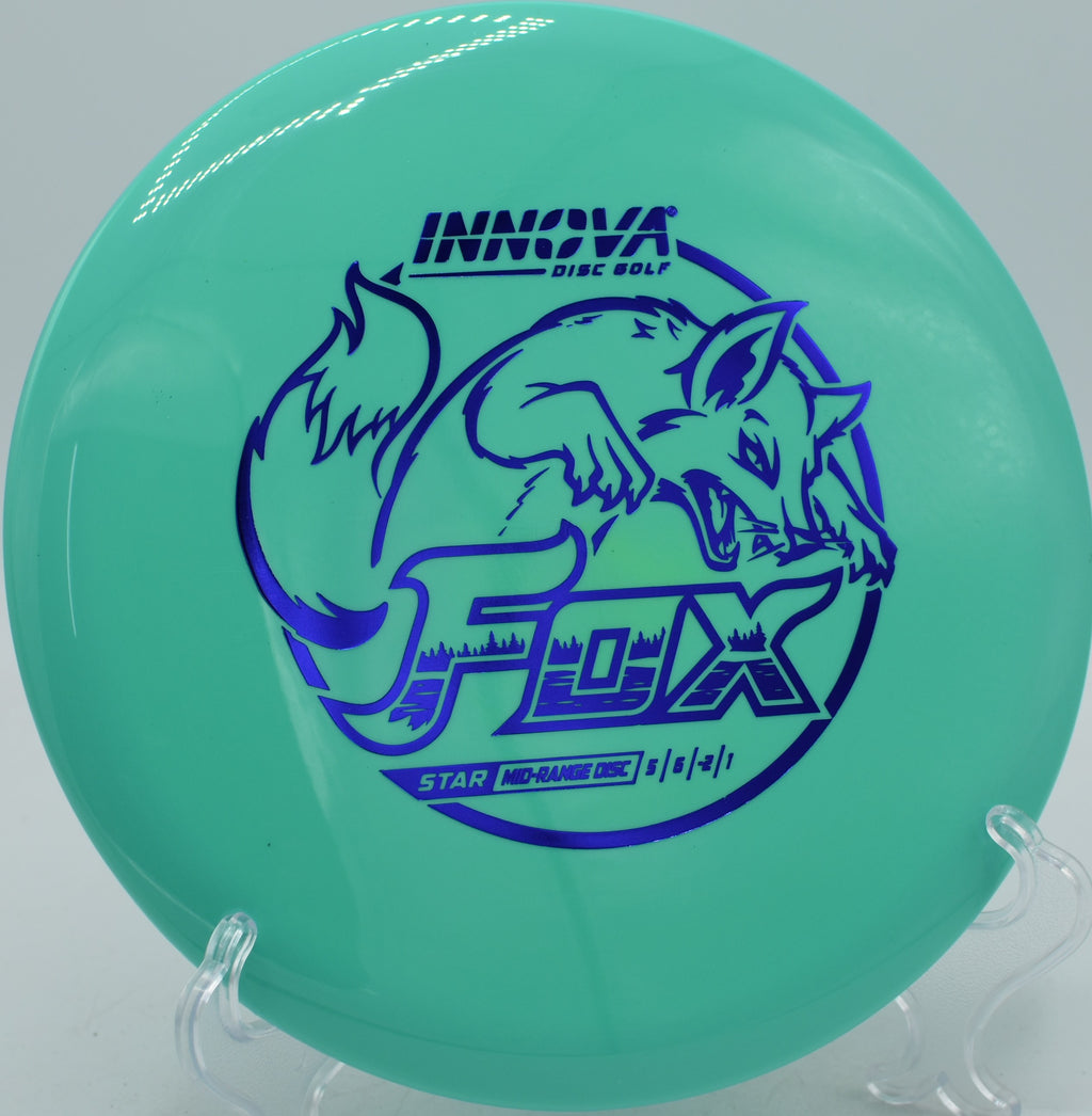Star Fox Innova midrange carving wooded fairways at Hornets Nest Disc Golf Course in Charlotte, North Carolina.