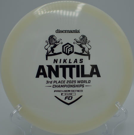 Discmania Q-Line FD carving a straight fairway line at Hornets Nest Disc Golf Course in Charlotte, North Carolina.