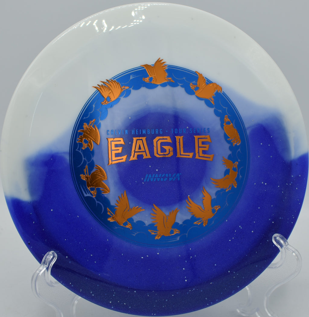 Duo Eagle disc golf driver shaping controlled turnovers at Panther Creek Disc Golf Course, Springfield, Illinois