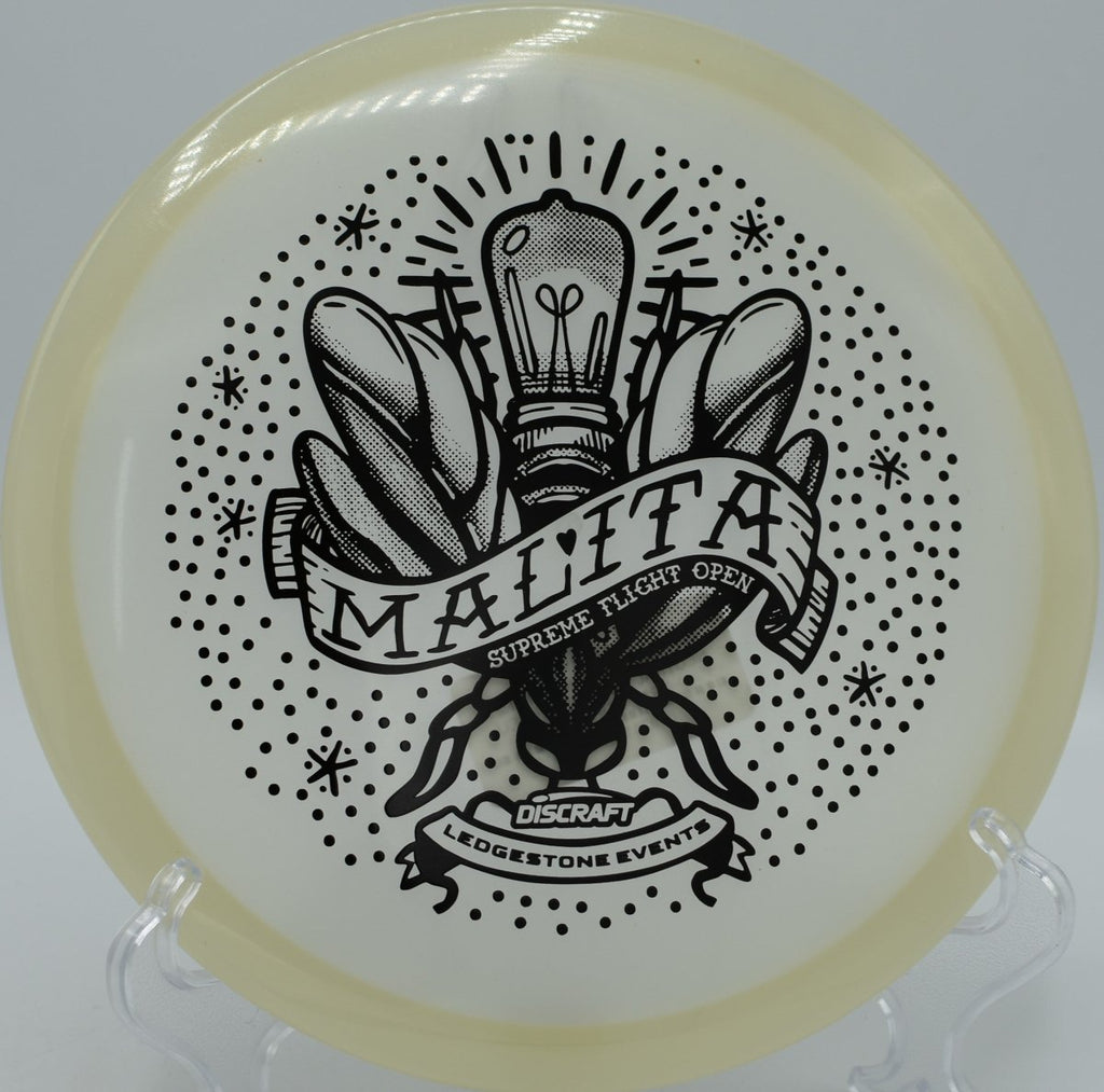 SFO Mega Glo Malita neutral-stable forehand line with clean fade at Big Arm DGC in Polson, MT