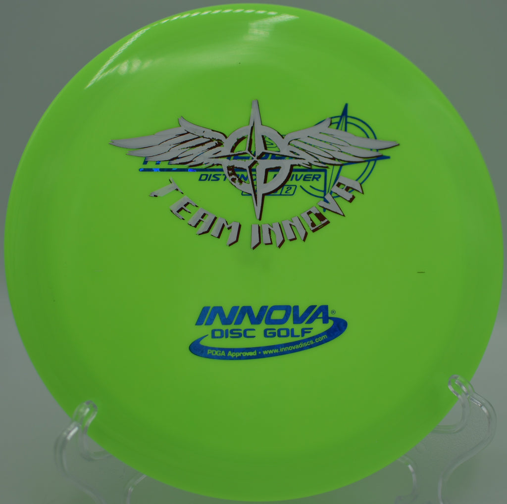 Star Thunderbird (Team Stamp) flying straight with a dependable fade at Harmon Hills Disc Golf Course in Fall Branch, Tennessee.

