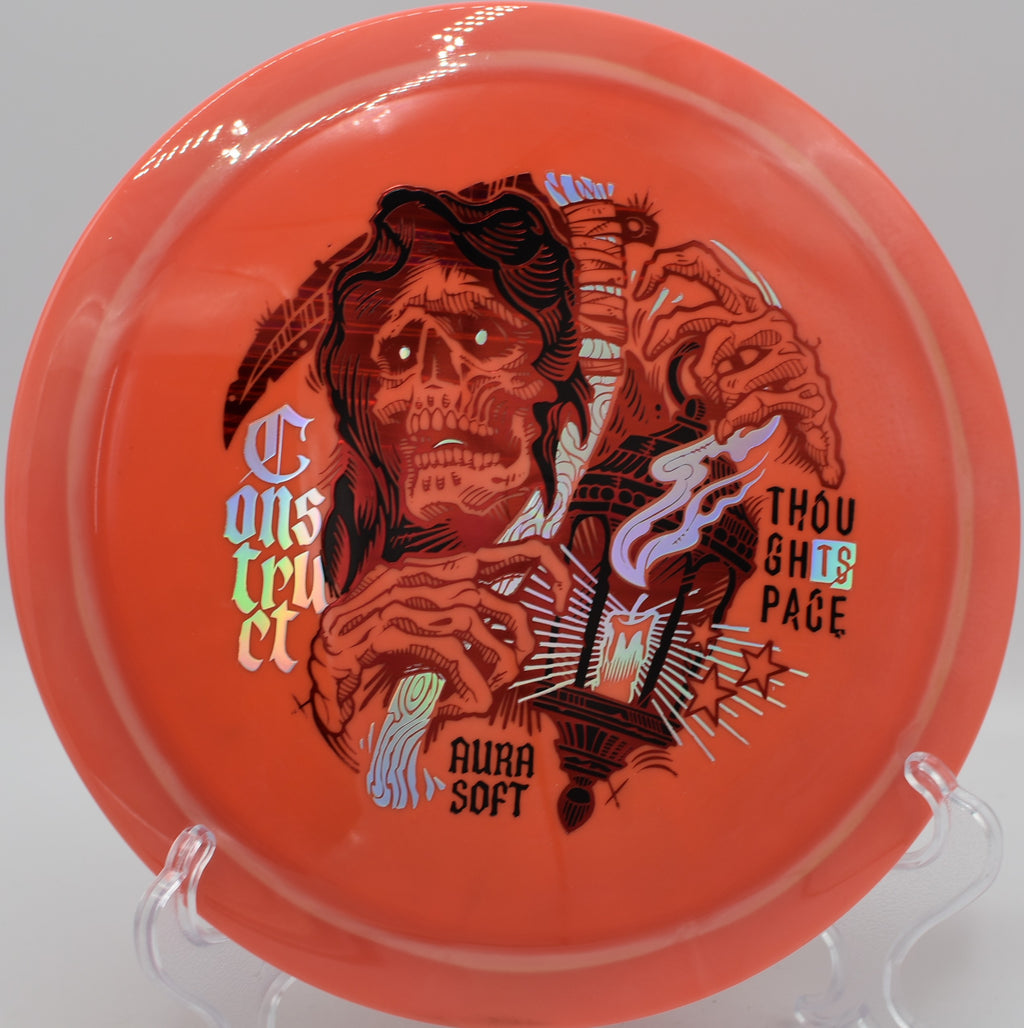 Aura Soft Construct hyzer-flip distance line holding angle at Idlewild DGC in Burlington, KY