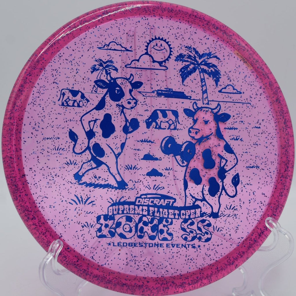 SFO CryZtal Sparkle Zone SS forehand control line with dependable fade at Hidden Ridge DGC in NJ