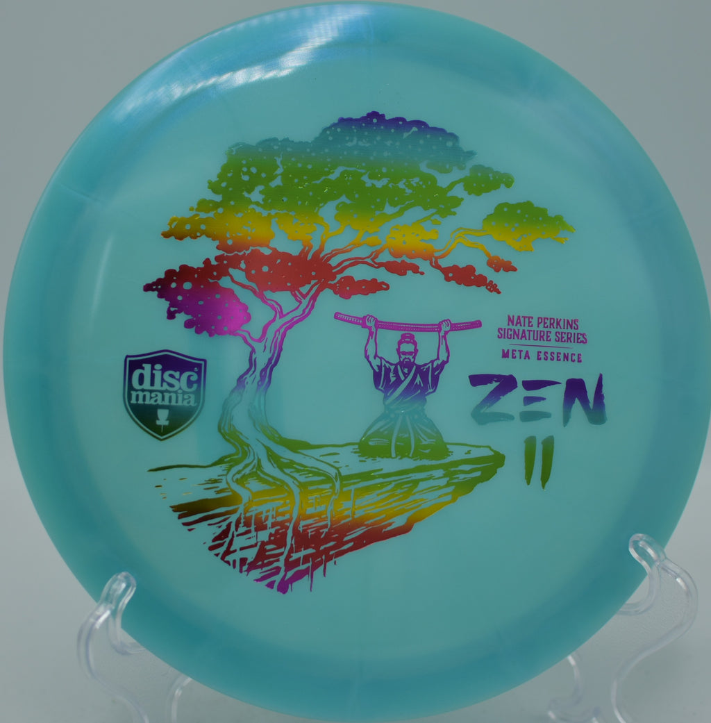 Nate Perkins Zen 2 Meta Essence Discmania glidey driver perfect for finesse fairway lines at Rollin’ Ridge Disc Golf Course in Reedsville, Wisconsin.