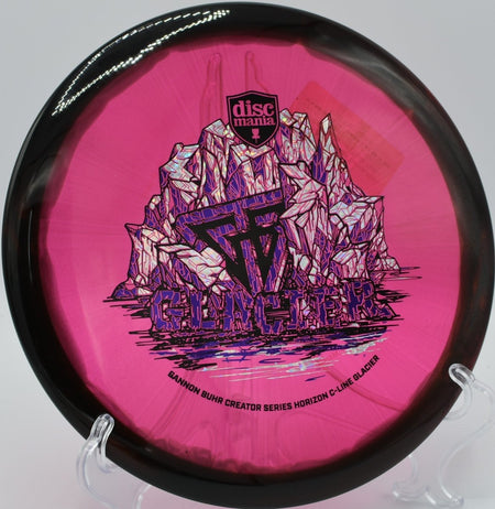 Gannon Buhr Glacier glide-driven midrange drive at Eagles Crossing Disc Golf Course in Hawk Point, Missouri