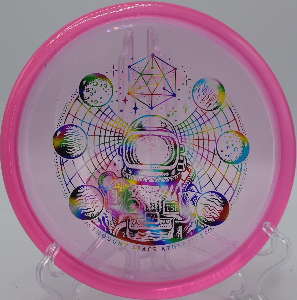 VEX Vessel TSA disc for controlled approaches at Maple Hill Disc Golf Course in Leicester, Massachusetts.