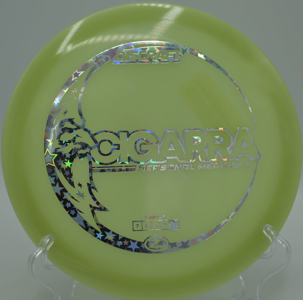 Mega Glow Z Cigarra releasing flat and skipping softly at Milo McIver State Park Disc Golf Course in Estacada, Oregon.