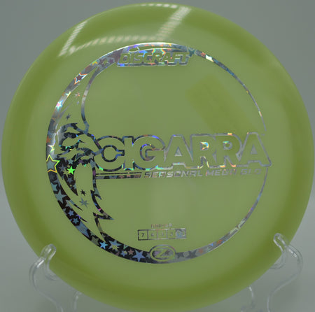 Mega Glow Z Cigarra releasing flat and skipping softly at Milo McIver State Park Disc Golf Course in Estacada, Oregon.