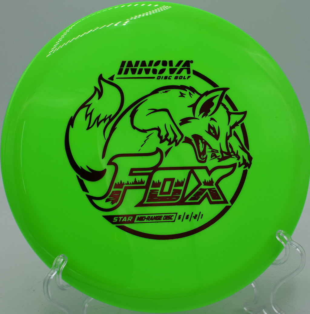 Innova Star Fox midrange trusted for finesse approaches at Moraine State Park Disc Golf Course in Portersville, Pennsylvania.