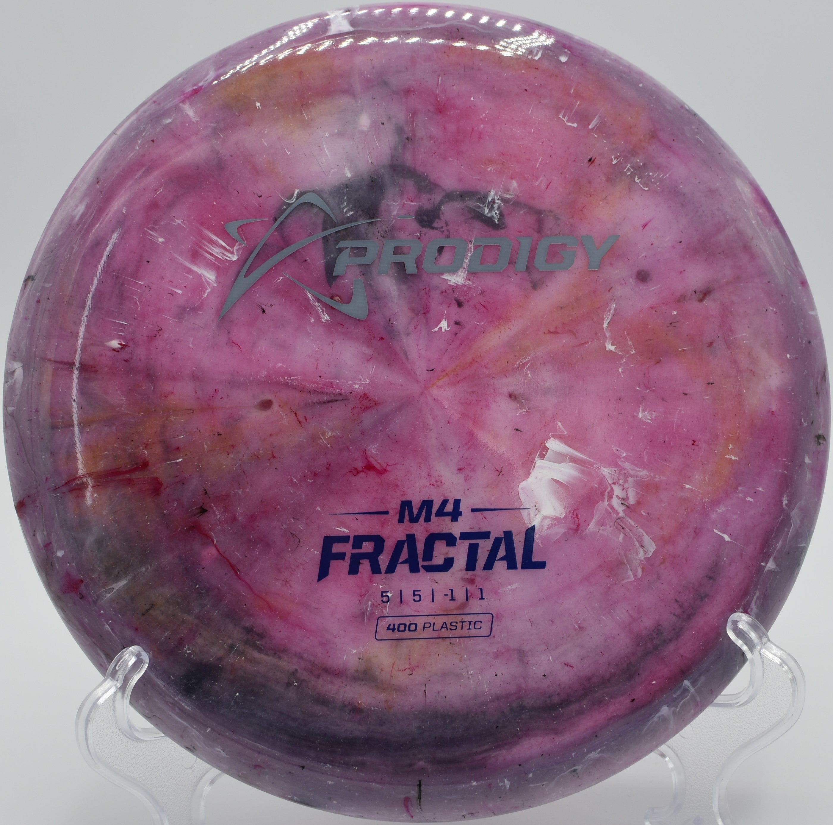 400 Fractal M4 disc golf midrange executing a finesse approach at Prairie Center Disc Golf Course, Olathe, Kansas