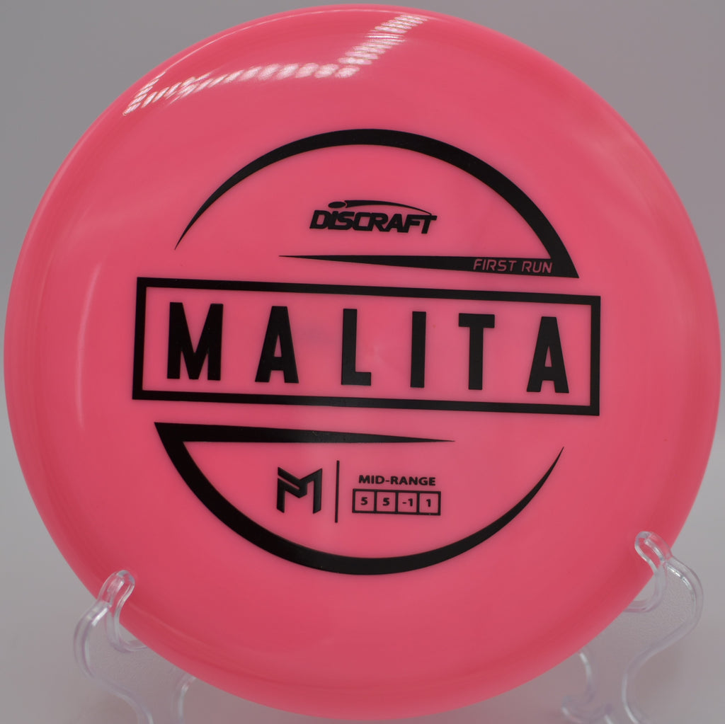 Discraft ESP Malita flying flat with excellent glide at George Wilson Park Disc Golf Course in Mishawaka, Indiana.