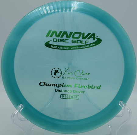 Innova Luster FAF Firebird flat-top overstable forehand skip shot at Hornets Nest Park in Charlotte, North Carolina