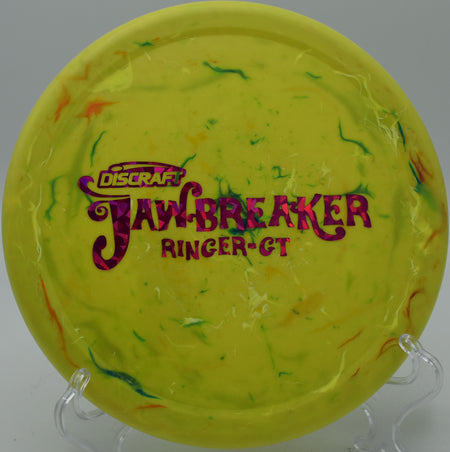Discraft Jawbreaker Ringer GT – Grippy, overstable approach disc with thumb track at West Fork Disc Golf Course in Oklahoma.

