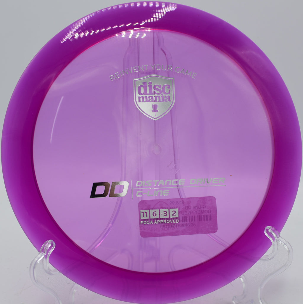 C-Line DD Discmania versatile distance driver parking long fairway shots at Northwood Black Disc Golf Course in Morton, Illinois.