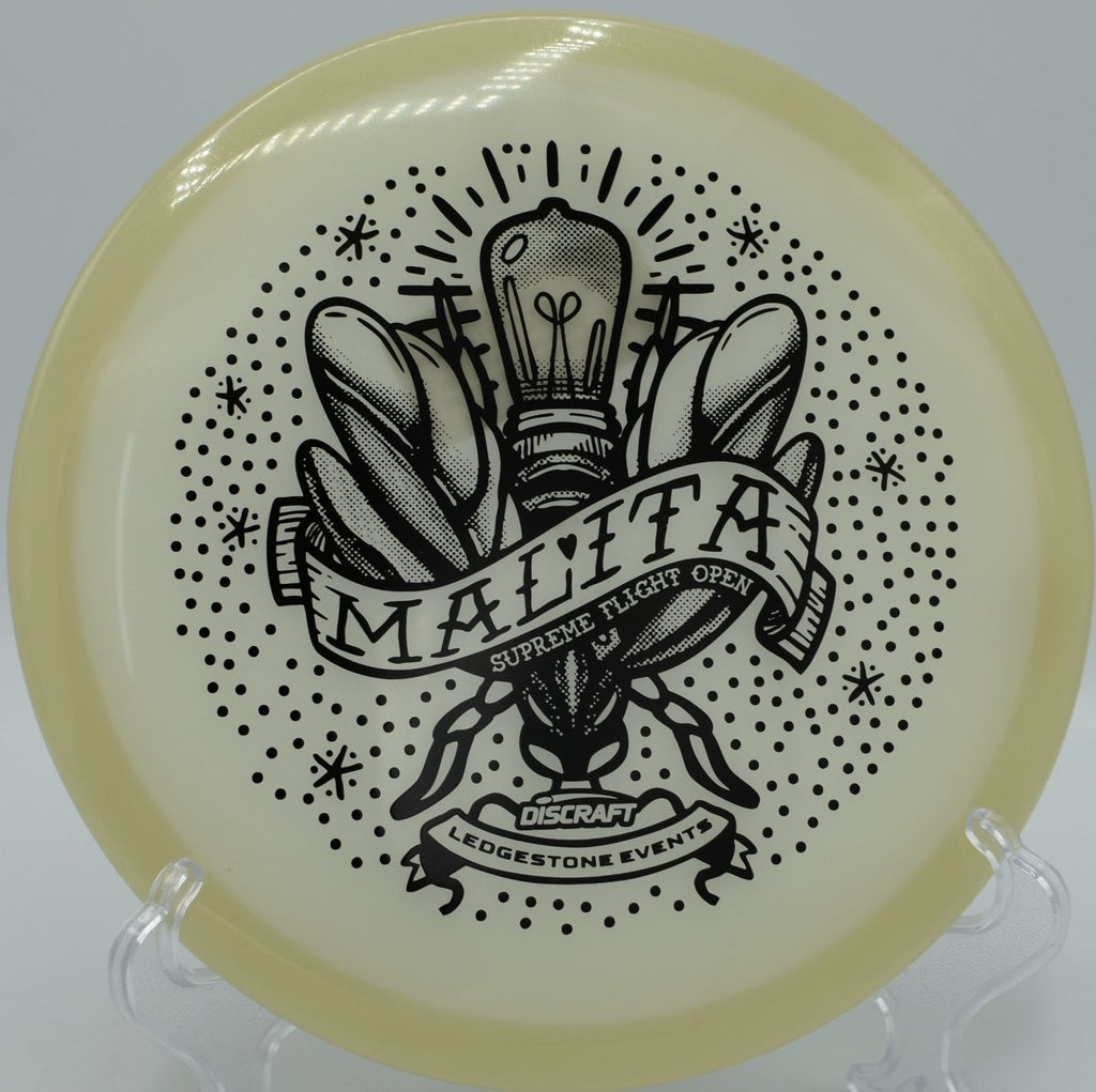 SFO Mega Glo Malita straight laser mid with late fade control at Bandemer Park DGC in Ann Arbor, MI