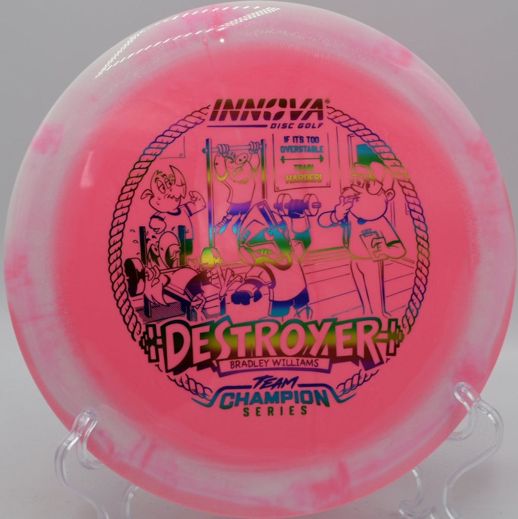 Bradley Williams Halo Star Baby Destroyer distance driver shaping flex shot at Lake Stevens Disc Golf Course Washington