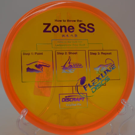 CryZtal FLX Zone SS flying controlled on a short par-3 at River’s Edge Disc Golf Course in Waite Park, Minnesota