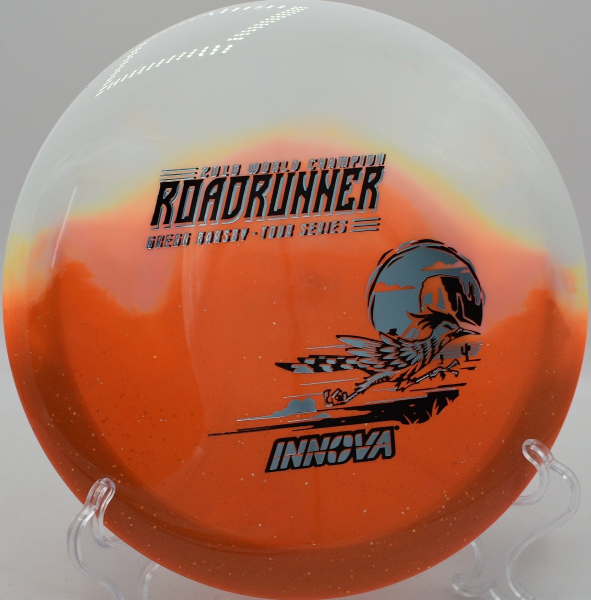 Gregg Barsby Roadrunner displayed at Fountain Hills DGC, Fountain Hills AZ for glide and shot shaping