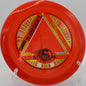 Turbulence carving a safe hyzer around water, finishing strong and stopping short of OB.

