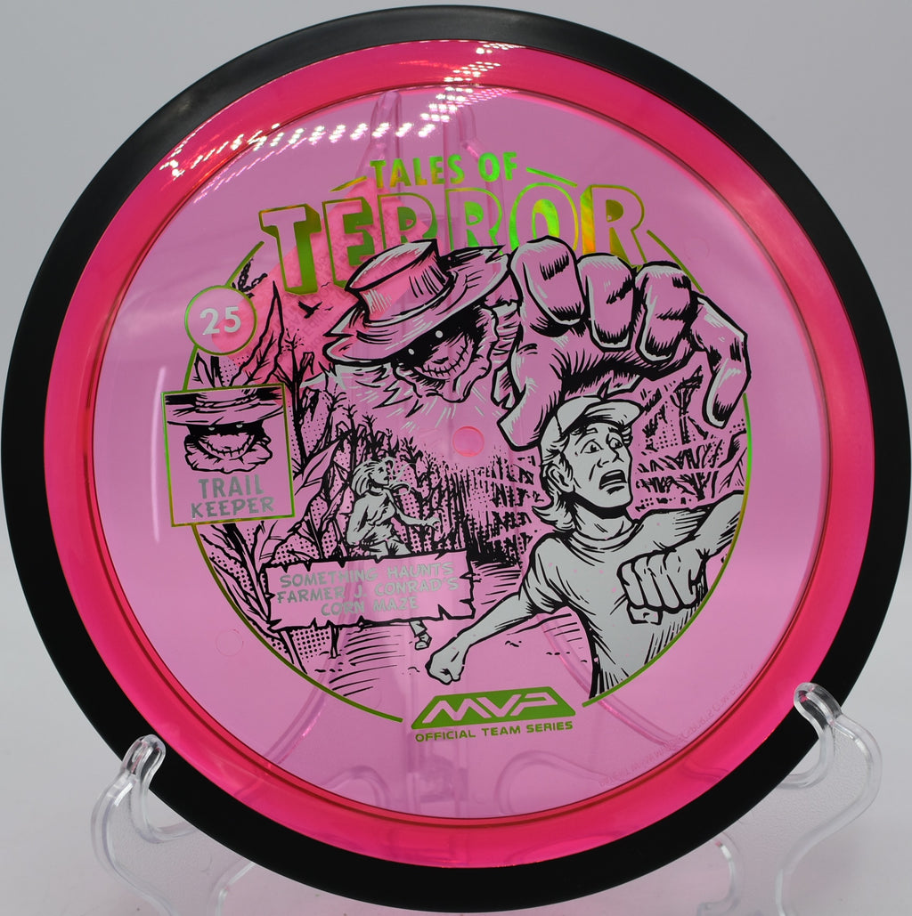 MVP Halloween edition Proton Trail fairway driver launched on anhyzer at Edora Park in Fort Collins, Colorado