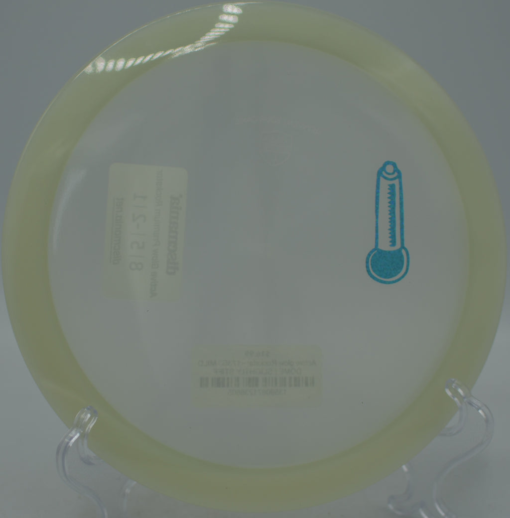 Active Premium Rockstar Discmania fairway driver holding anhyzer lines at Harry Myers Disc Golf Course in Rockwall, Texas.