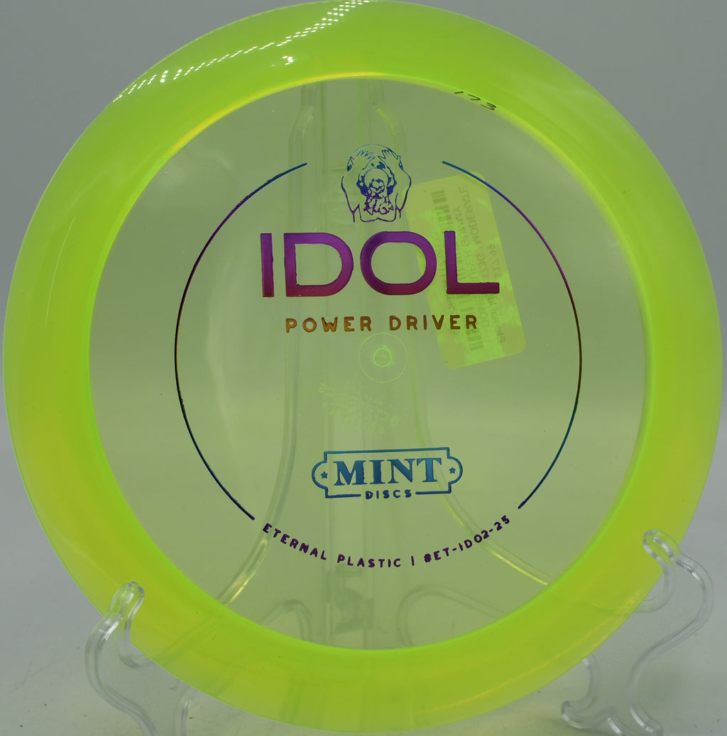 Eternal Idol torque-resistant driver bombed down a wooded fairway at Milo McIver Disc Golf Course in Estacada, Oregon