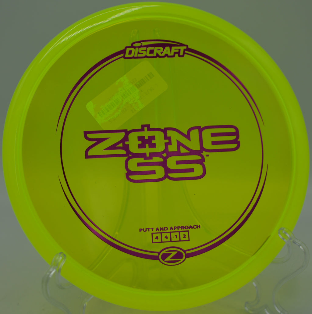 Z Zone SS launched forehand on a tunnel line at Eagle Ridge Disc Golf Course in Oswego, Illinois.