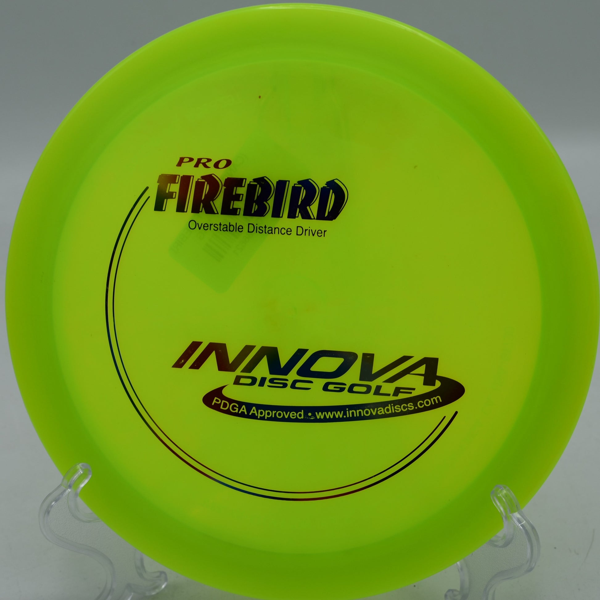 Pro Firebird disc golf driver, perfect for forehand throws and handling headwinds, ideal for developing players seeking control.