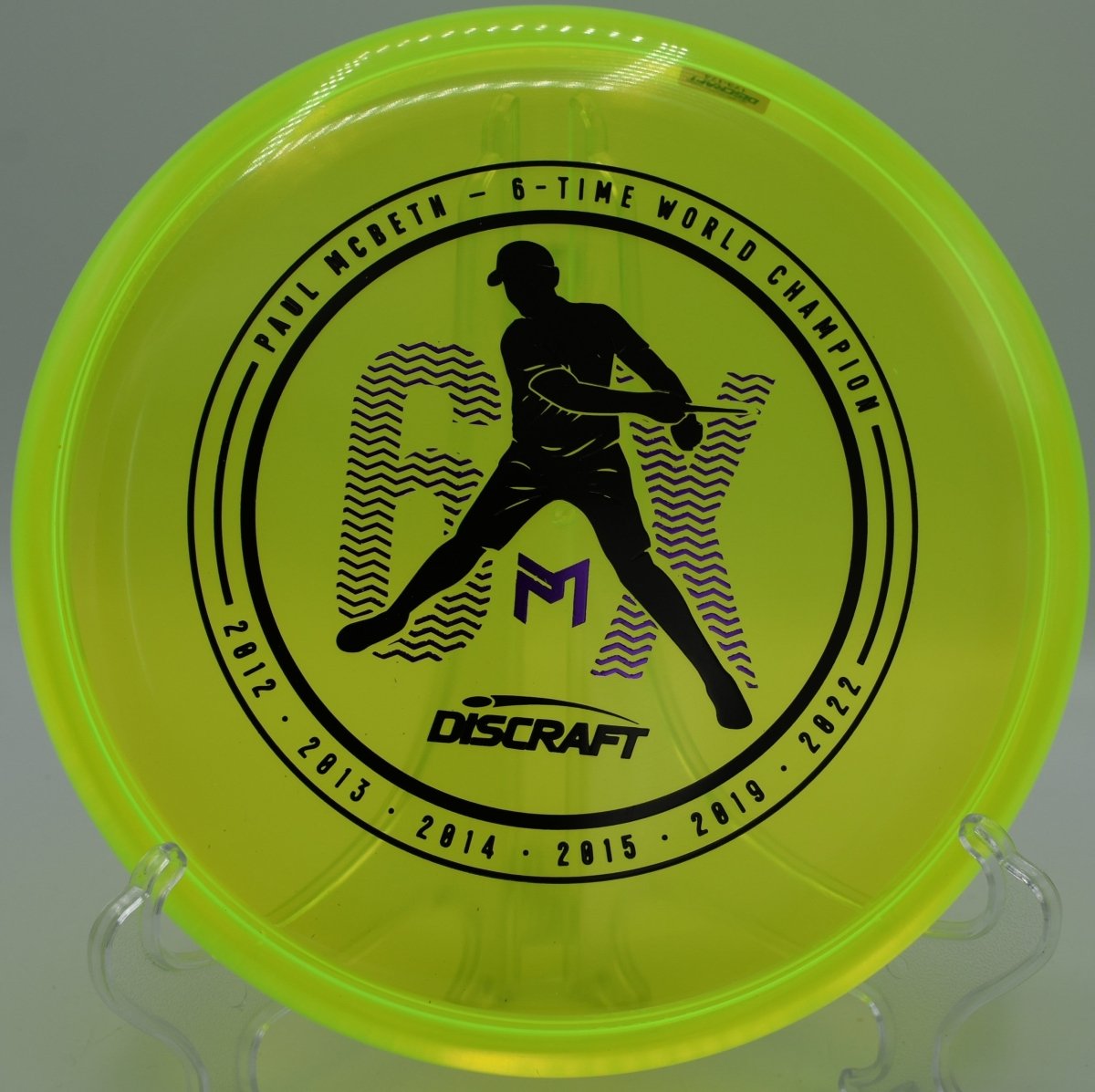 Discraft 6x CryZtal Luna displayed at George Ward DGC, Birmingham AL for accurate putting and short-range control