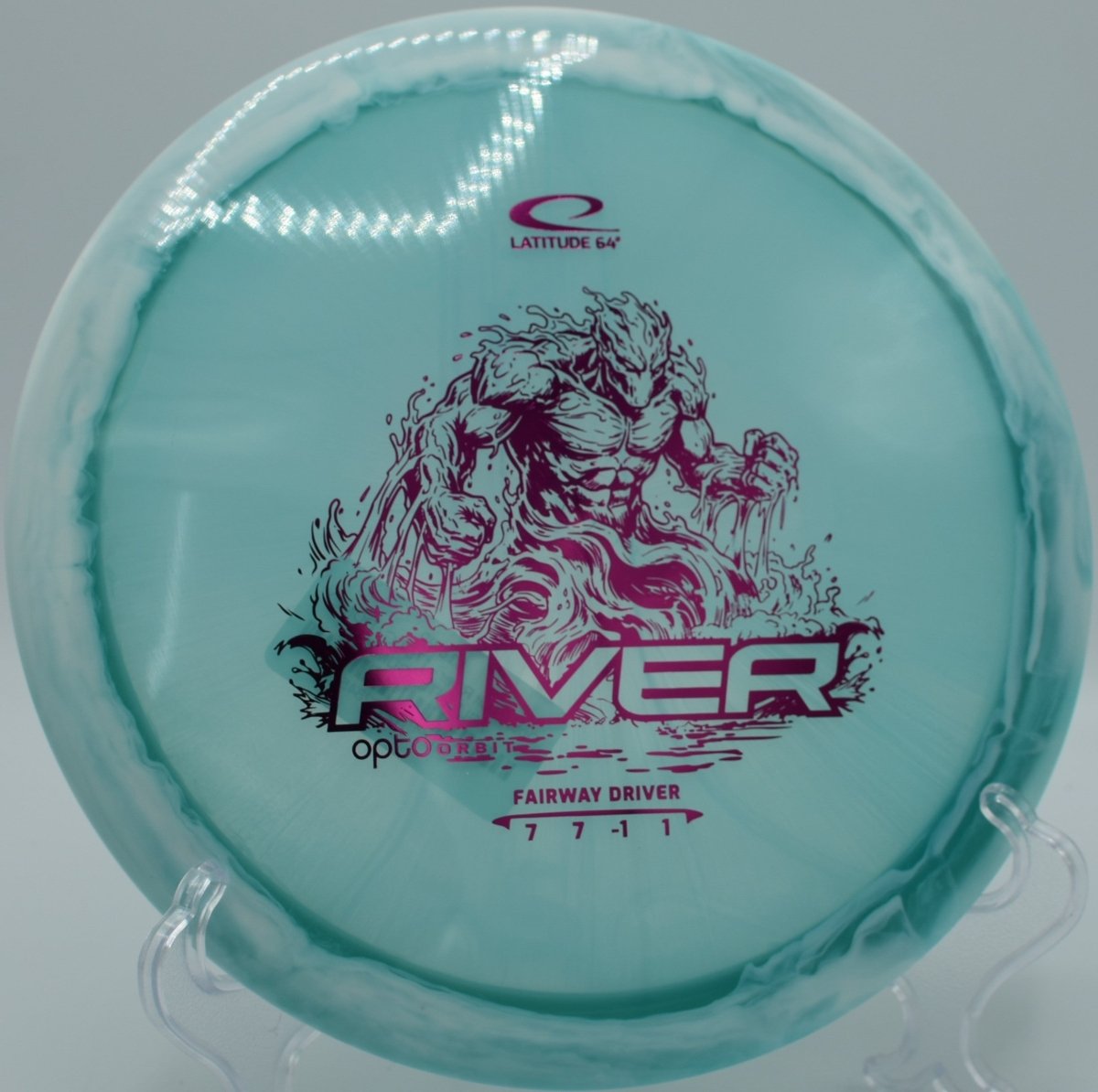 Latitude 64 Opto Orbit River displayed at Persimmon Ridge DGC, Greenbrier AR for controlled fairway placement