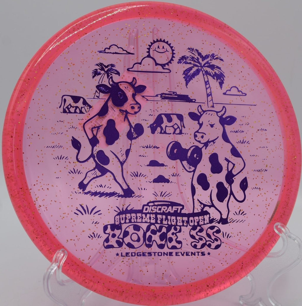 SFO CryZtal Sparkle Zone SS soft hyzer approach landing inside circle at Caliber DGC in OK