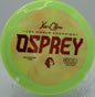 Signature Line Osprey by Climo Discs launched on a hyzerflip at Hornets Nest Disc Golf Course in Charlotte, NC