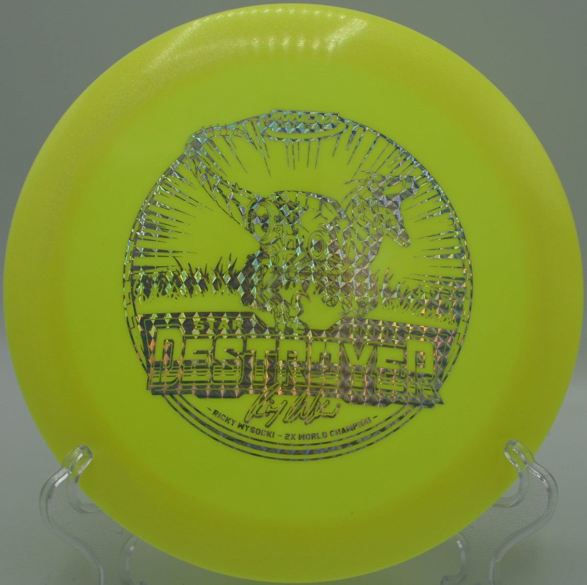 Innova Ricky Wysocki Destroyer featured at Panther Creek DGC, Morristown TN for powerful forehands and long flex shots
