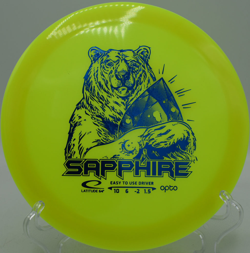 Latitude 64° Opto Moonshine Sapphire glow driver trusted for smooth turnovers at DeLaveaga Disc Golf Course in Santa Cruz, California.
