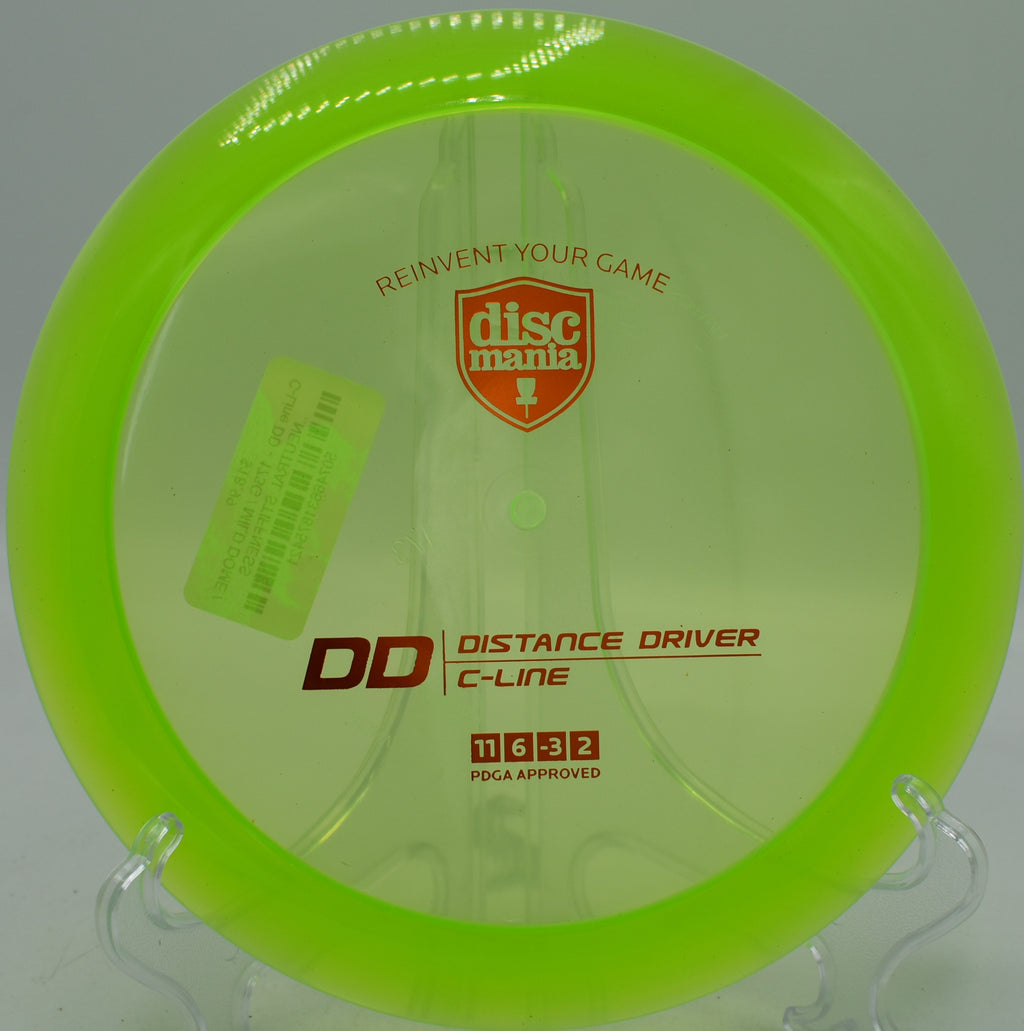 C-Line DD Discmania distance driver smashing long open-field drives at Fox Run Meadows Disc Golf Course in Jeffersonville, Vermont.