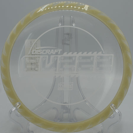 Discraft CryZtal FLX BuzzzSaw on a laser-straight line at Lake Eureka, IL