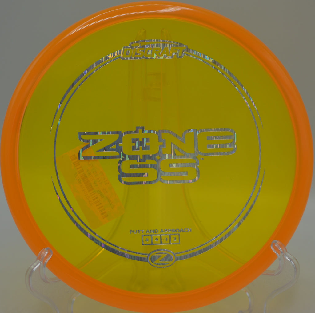 Z Zone SS thrown flat and low for a straight approach at Golden Gate Park Disc Golf Course in San Francisco, California.