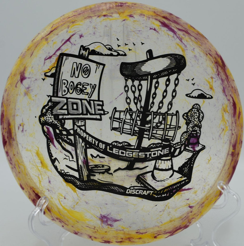 2026 Ledgestone Zone controlled backhand fade at Trophy Club Disc Golf Course in Trophy Club, Texas