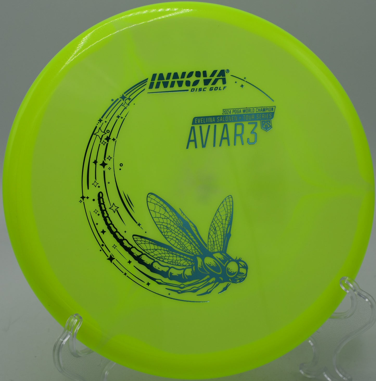 Halo Glow Aviar3 tee shot under twilight skies at North Boundary Park in Cranberry Township, Pennsylvania

