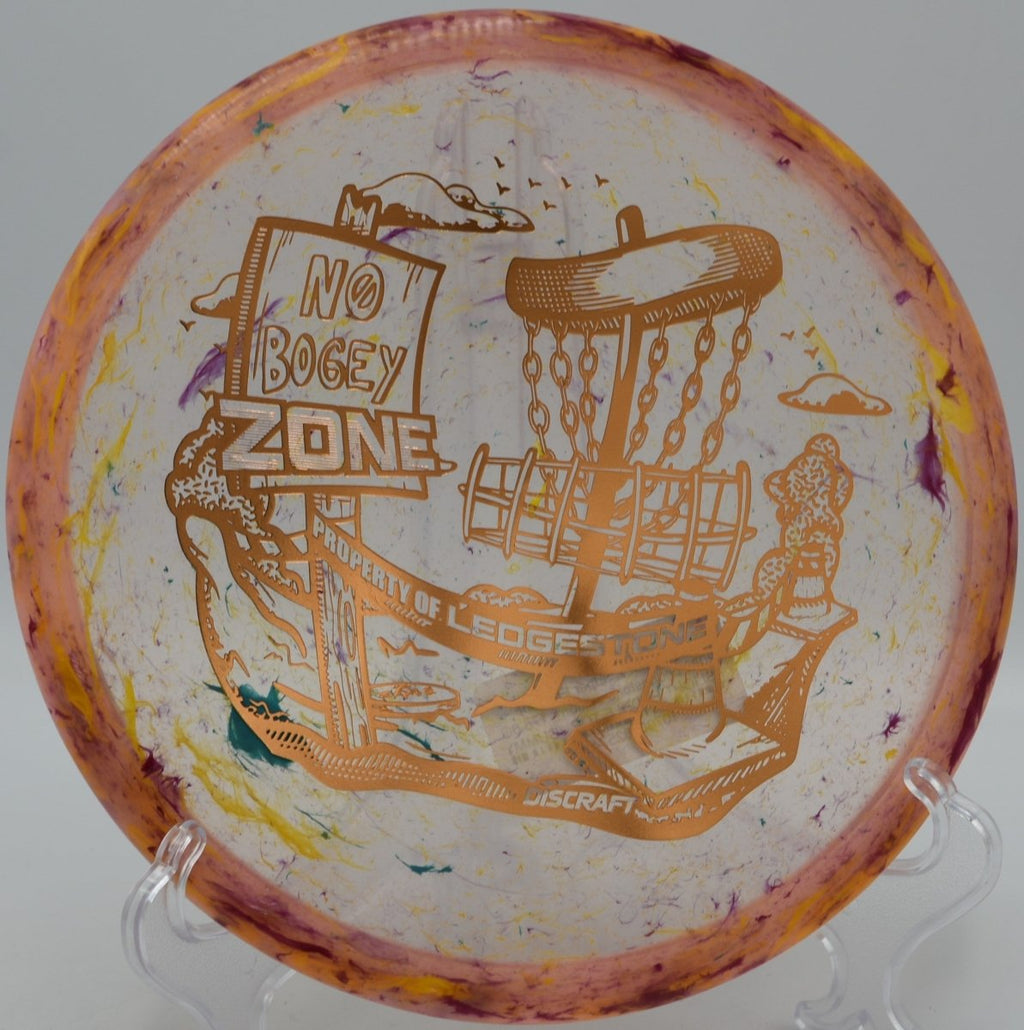 Jawbreaker Z Super Flx Zone windy green management at Heritage Park Disc Golf Course in Adrian, Michigan