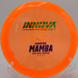 Controlled turnover shot using the Champion Mamba at Sabattus Disc Golf Course in Maine