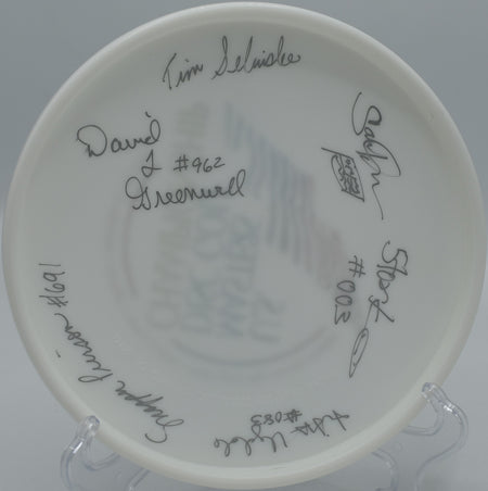 Innova Premie Birdie spinning cleanly out of hand at Timmons Park Disc Golf Course, South Carolina.