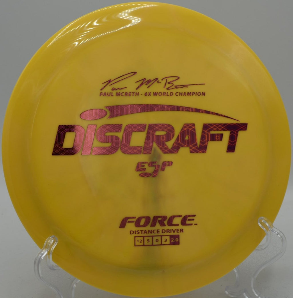 ESP Force Paul McBeth 6X driver thrown in Oregon with nationwide shipping for aggressive hyzer line distance