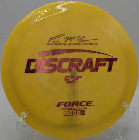 ESP Force Paul McBeth 6X driver thrown in Oregon with nationwide shipping for aggressive hyzer line distance