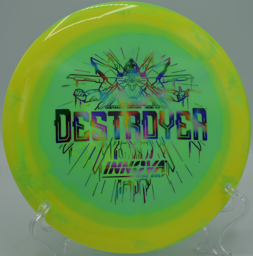 Halo Star Destroyer ripping a hyzer-flip bomb at Tyler State Park Disc Golf Course in Newtown, Pennsylvania.