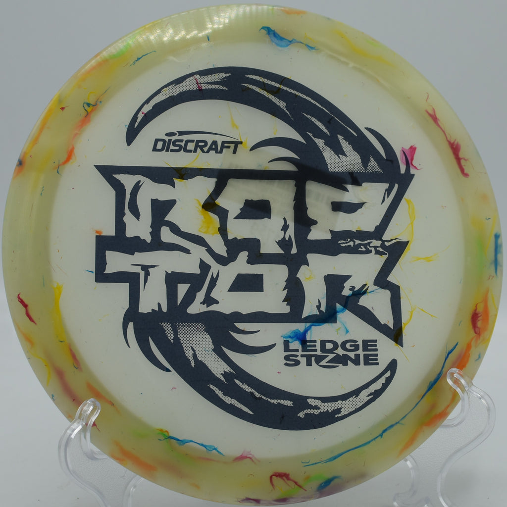 Jawbreaker Z Glo plastic glowing under flashlight before a throw at Cedar Hill in Nashville, Tennessee